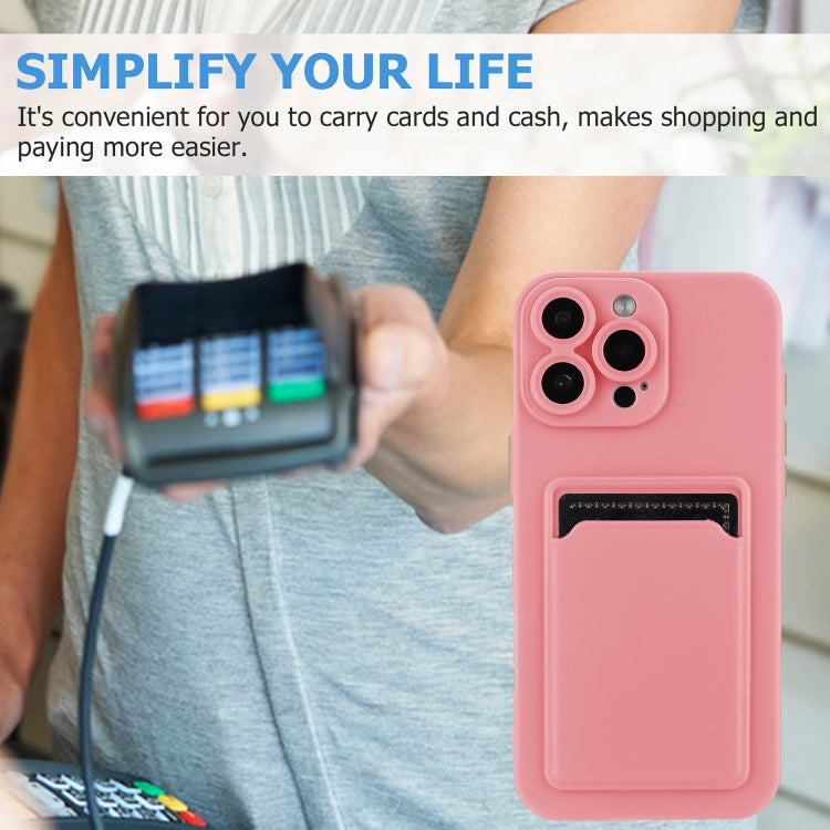 For iPhone 16 Pro Max Skin Feel Card Contrast Color Button TPU Phone Case
