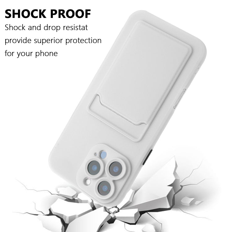 For iPhone 16 Pro Max Skin Feel Card Contrast Color Button TPU Phone Case
