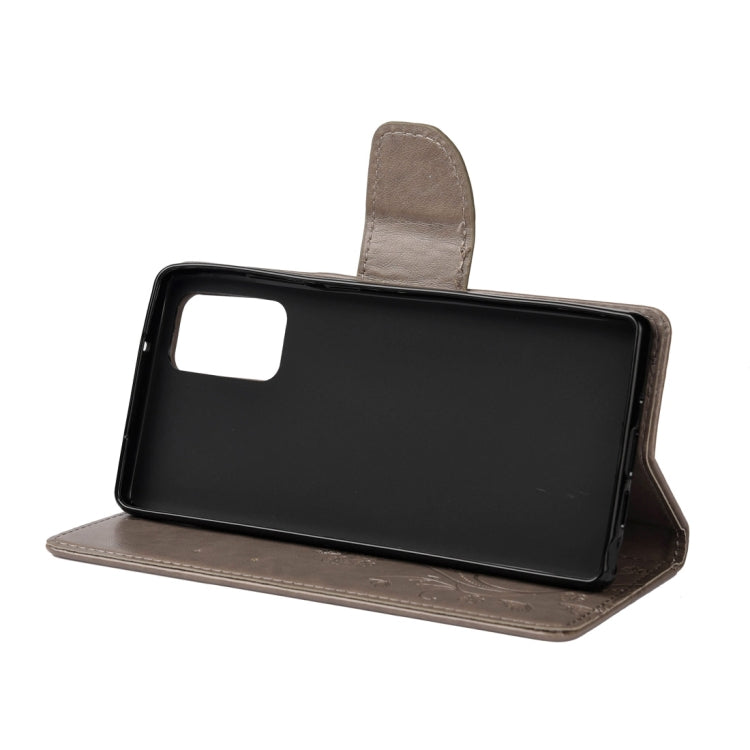 For Samsung Galaxy Note20 Butterfly Flower Embossing Horizontal Flip Leather Case with Holder & Card Slots & Wallet