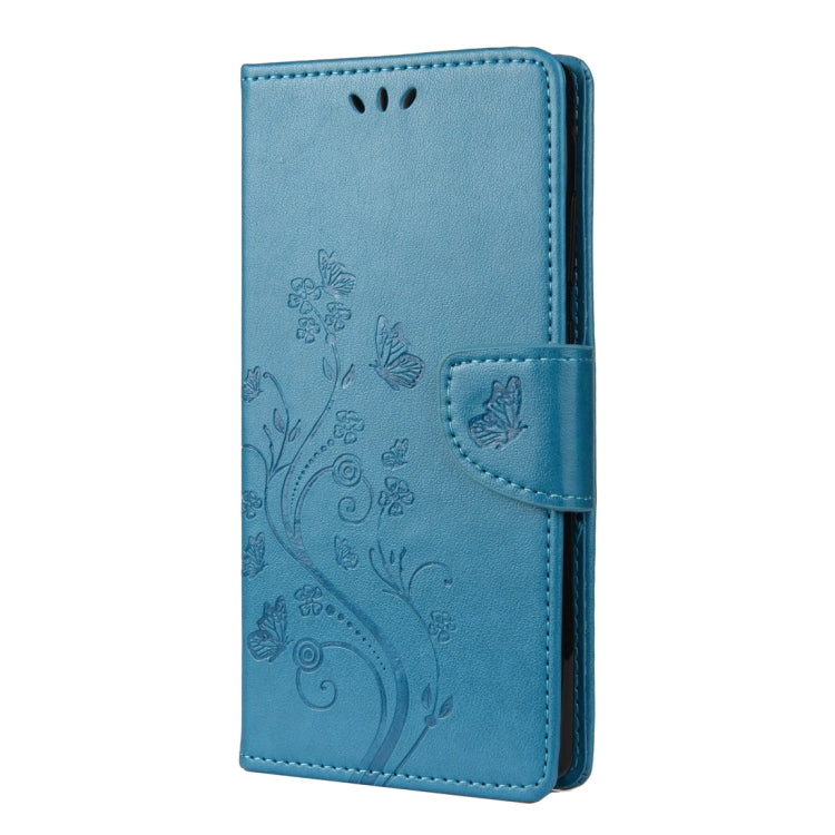 For Samsung Galaxy Note20 Butterfly Flower Embossing Horizontal Flip Leather Case with Holder & Card Slots & Wallet