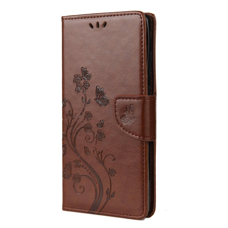 For Samsung Galaxy Note20 Butterfly Flower Embossing Horizontal Flip Leather Case with Holder & Card Slots & Wallet