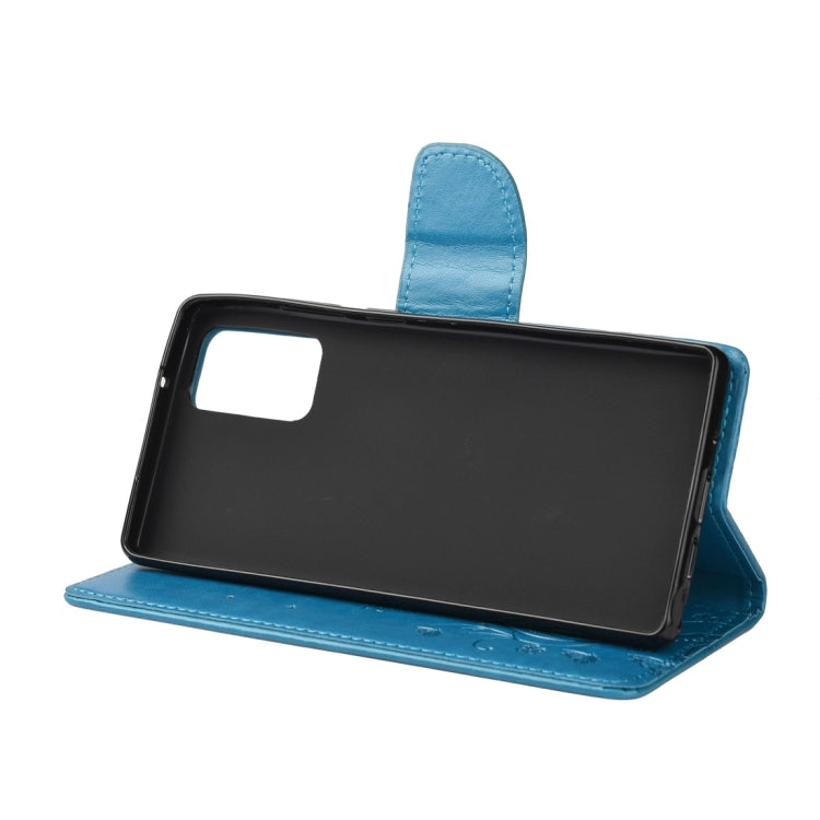 For Samsung Galaxy Note20 Ultra Butterfly Flower Embossing Horizontal Flip Leather Case with Holder & Card Slots & Wallet