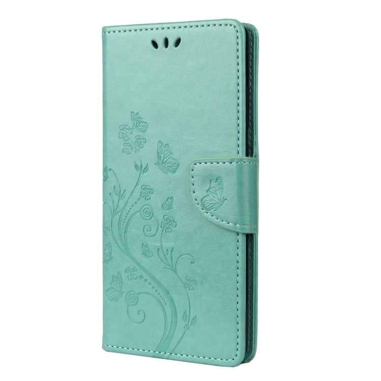 For Samsung Galaxy Note20 Ultra Butterfly Flower Embossing Horizontal Flip Leather Case with Holder & Card Slots & Wallet