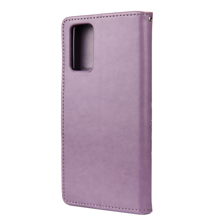 For Samsung Galaxy Note20 Ultra Butterfly Flower Embossing Horizontal Flip Leather Case with Holder & Card Slots & Wallet