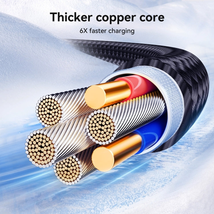 JOYROOM S-A42 Crystal Clear Series Fast Charging Data Cable, Type-C to Type-C Cable, Length: 1.2m