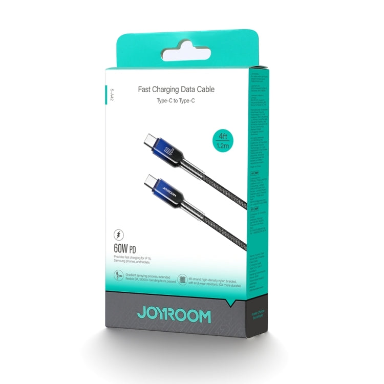 JOYROOM S-A42 Crystal Clear Series Fast Charging Data Cable, Type-C to Type-C Cable, Length: 1.2m