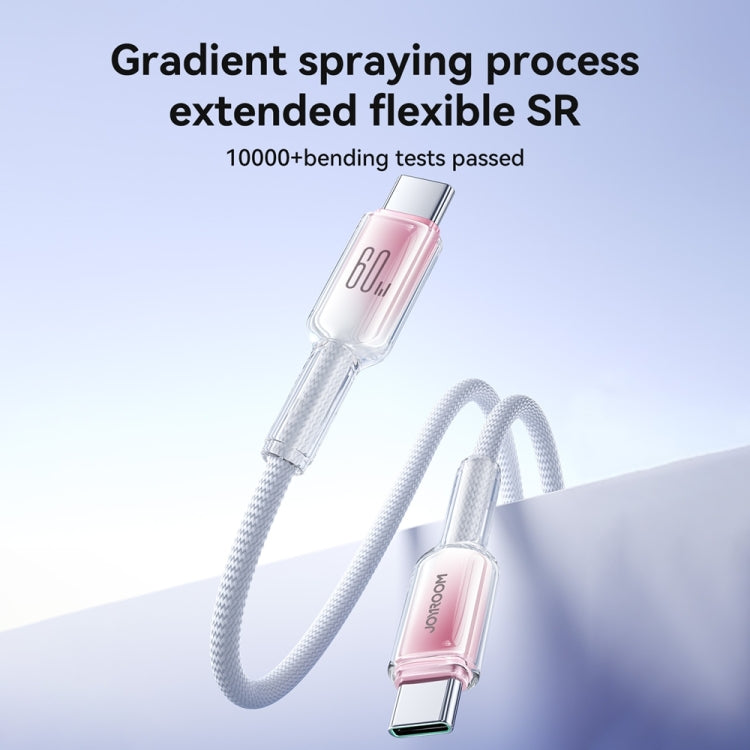 JOYROOM S-A42 Crystal Clear Series Fast Charging Data Cable, Type-C to Type-C Cable, Length: 1.2m
