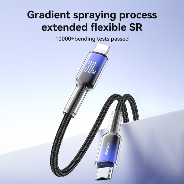 JOYROOM S-A42 Crystal Clear Series Fast Charging Data Cable, Type-C to 8 Pin Cable, Length: 1.2m