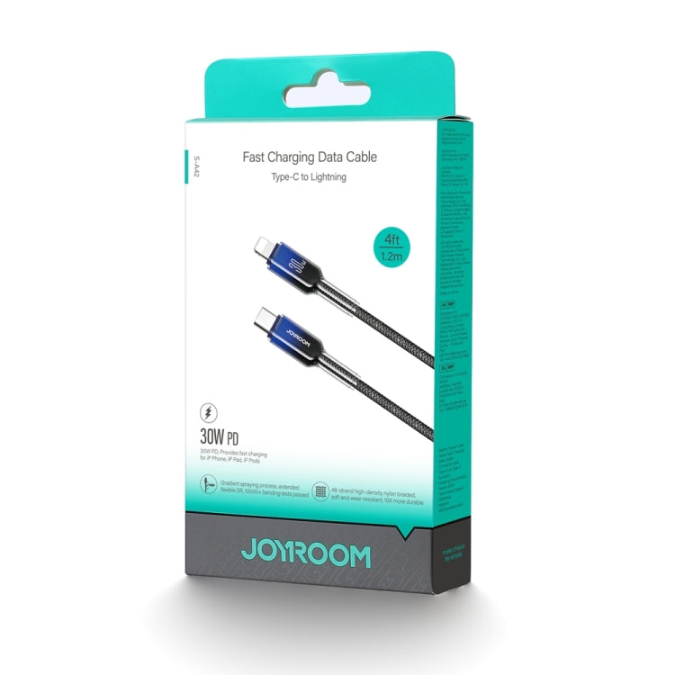 JOYROOM S-A42 Crystal Clear Series Fast Charging Data Cable, Type-C to 8 Pin Cable, Length: 1.2m