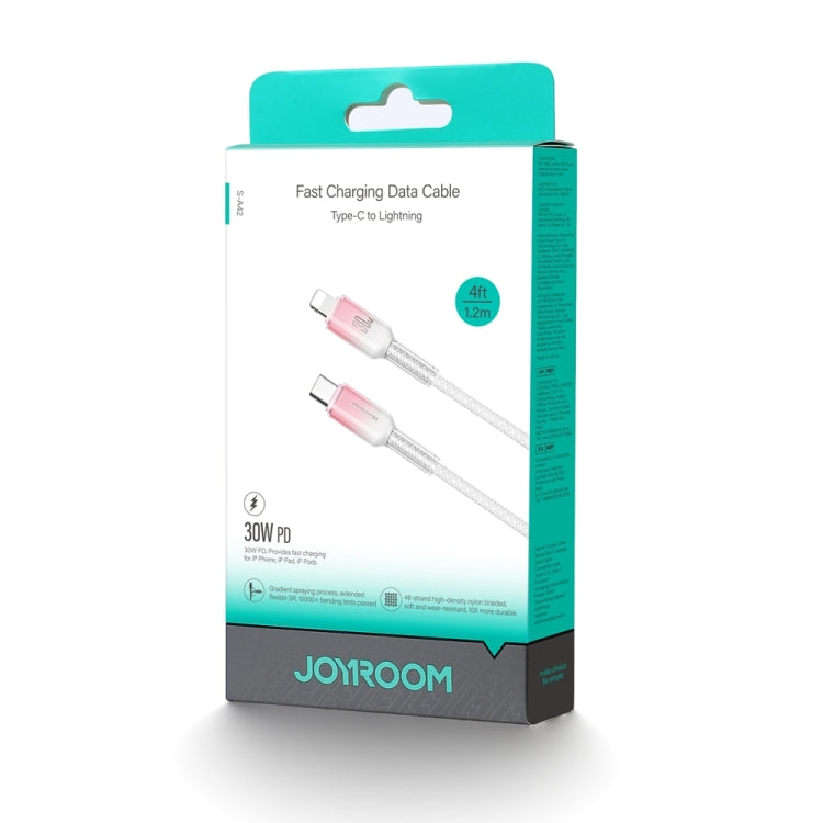JOYROOM S-A42 Crystal Clear Series Fast Charging Data Cable, Type-C to 8 Pin Cable, Length: 1.2m