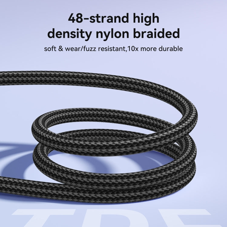 JOYROOM S-A42 Crystal Clear Series Fast Charging Data Cable, USB to Type-C Cable, Length: 1.2m