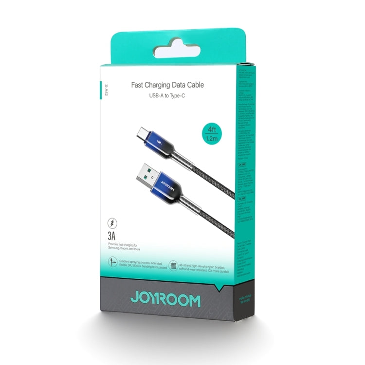 JOYROOM S-A42 Crystal Clear Series Fast Charging Data Cable, USB to Type-C Cable, Length: 1.2m