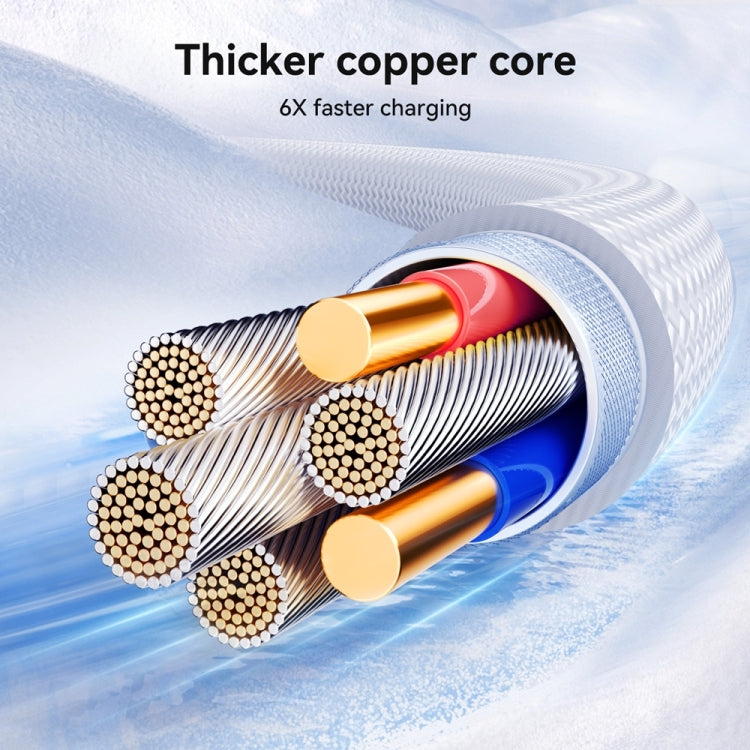 JOYROOM S-A42 Crystal Clear Series Fast Charging Data Cable, USB to Type-C Cable, Length: 1.2m