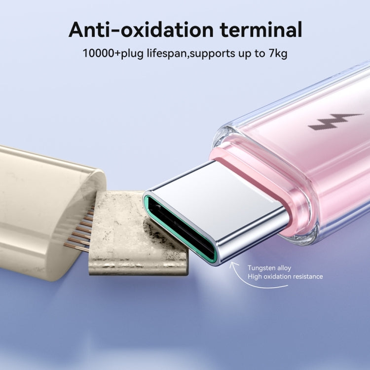 JOYROOM S-A42 Crystal Clear Series Fast Charging Data Cable, USB to Type-C Cable, Length: 1.2m