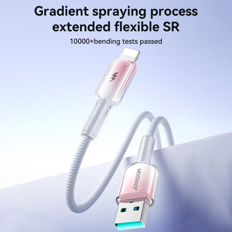 JOYROOM S-A42 Crystal Clear Series Fast Charging Data Cable, USB to 8 Pin Cable, Length: 1.2m