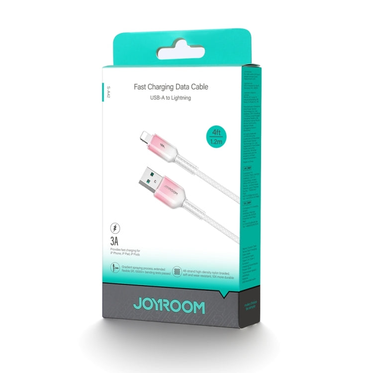 JOYROOM S-A42 Crystal Clear Series Fast Charging Data Cable, USB to 8 Pin Cable, Length: 1.2m
