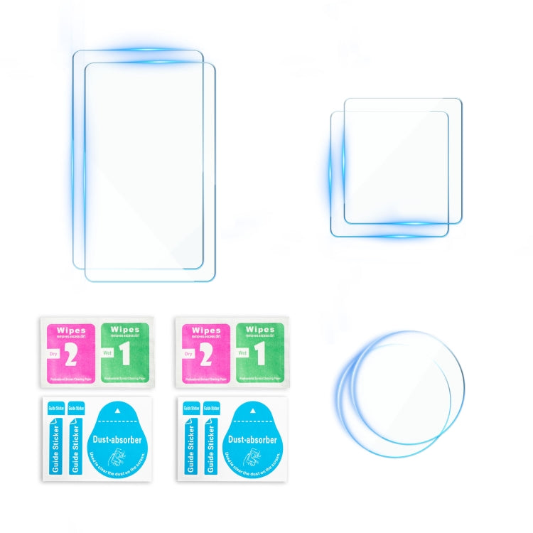 For DJI Osmo Action 5 Pro STARTRC 3 in 1 Lens Protector Front and Rear Screen Tempered Glass Films - 2 Sets
