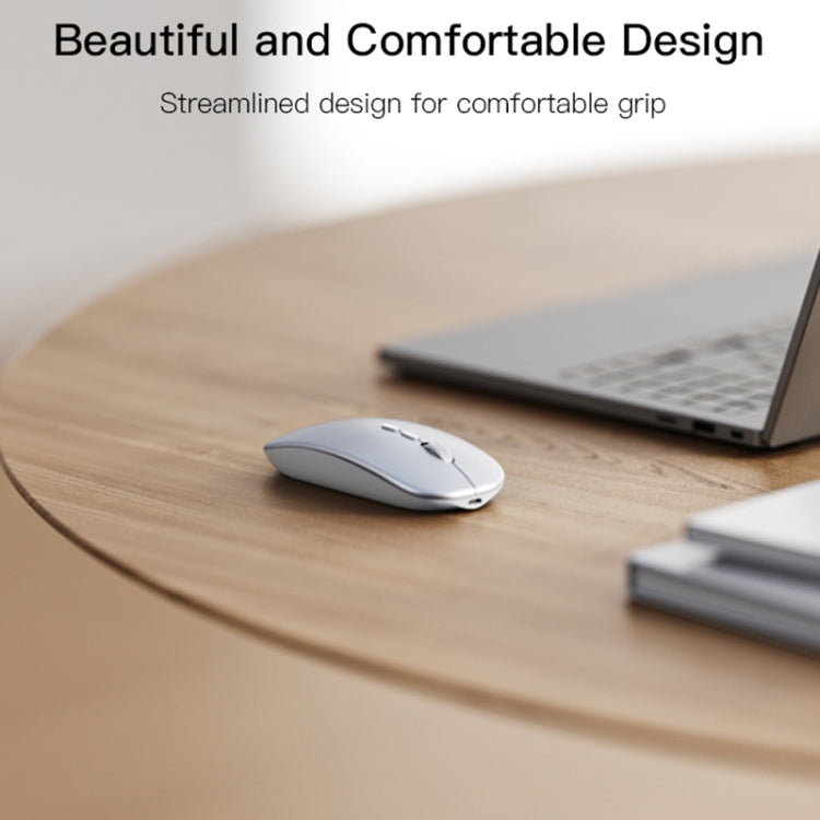 Yesido KB15 Slim 2.4G Rechargeable Wireless Optical Mouse - White