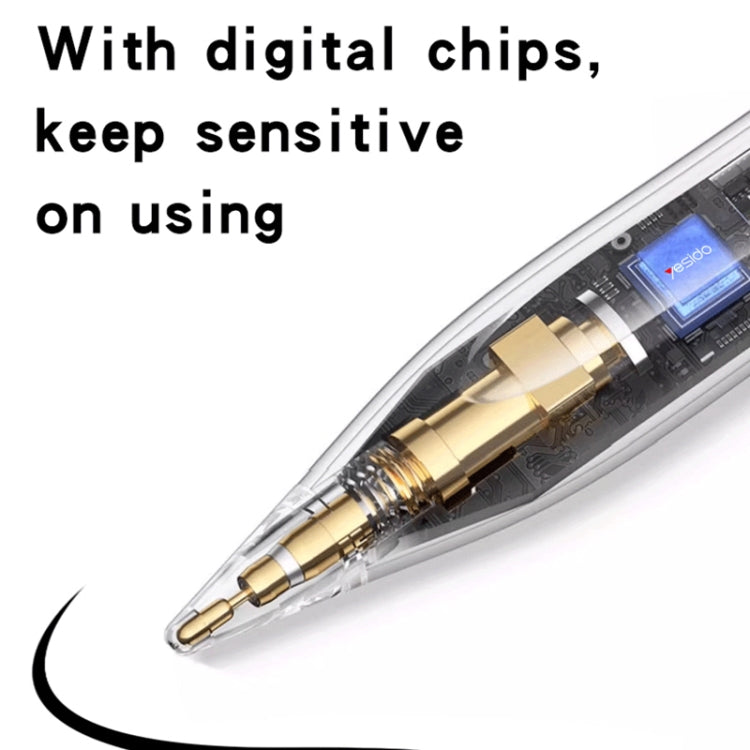 Yesido ST15 Anti-mistouch Magnetic Adhesive Active Universal Capacitive Stylus Pen - White