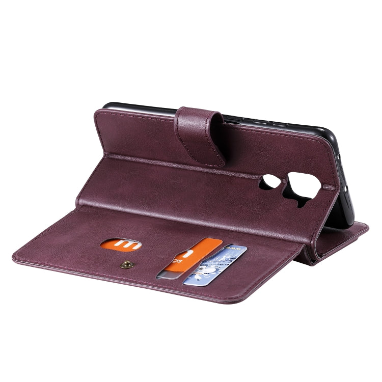 For Xiaomi Redmi Note 9 Multifunctional Magnetic Copper Buckle Horizontal Flip Solid Color Leather Case with 10 Card Slots & Wallet & Holder & Photo Frame