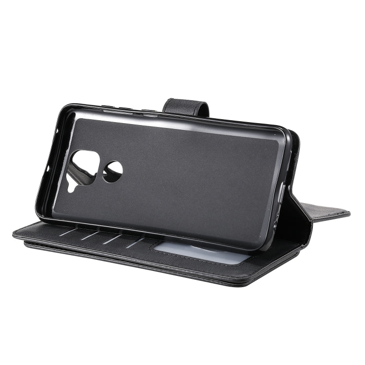 For Xiaomi Redmi Note 9 Multifunctional Magnetic Copper Buckle Horizontal Flip Solid Color Leather Case with 10 Card Slots & Wallet & Holder & Photo Frame