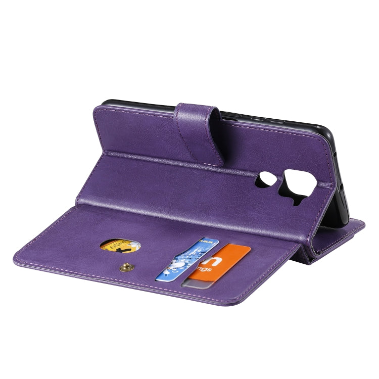 For Xiaomi Redmi Note 9 Multifunctional Magnetic Copper Buckle Horizontal Flip Solid Color Leather Case with 10 Card Slots & Wallet & Holder & Photo Frame