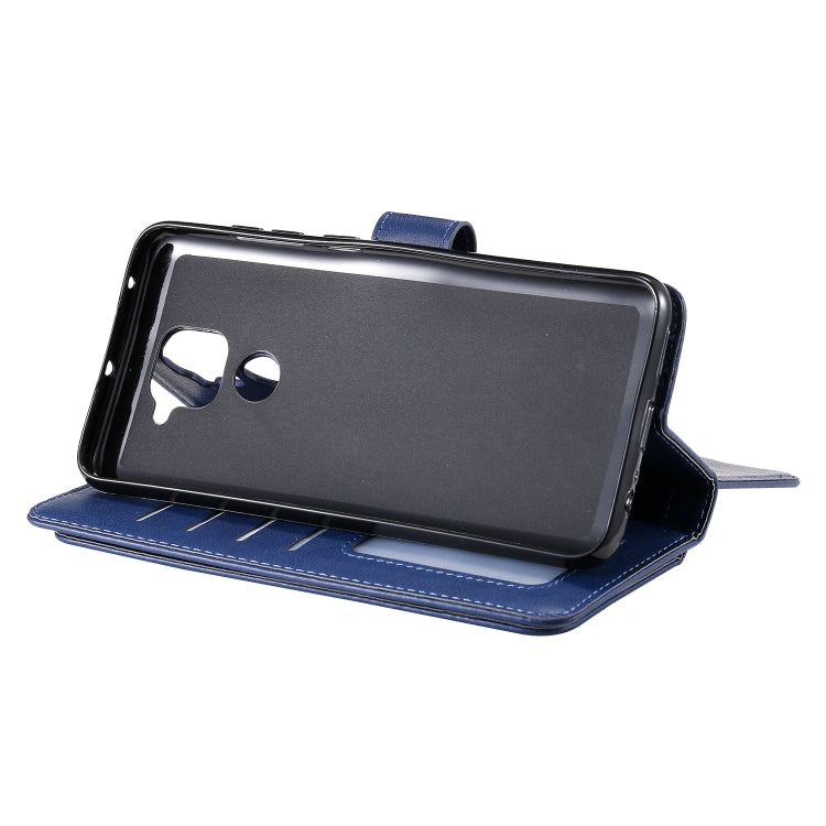 For Xiaomi Redmi Note 9 Multifunctional Magnetic Copper Buckle Horizontal Flip Solid Color Leather Case with 10 Card Slots & Wallet & Holder & Photo Frame