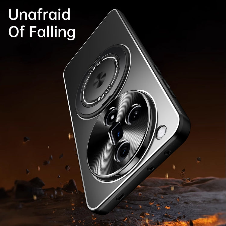 For OPPO Find X7 Rotating Holder Frosted Metal Phone Case