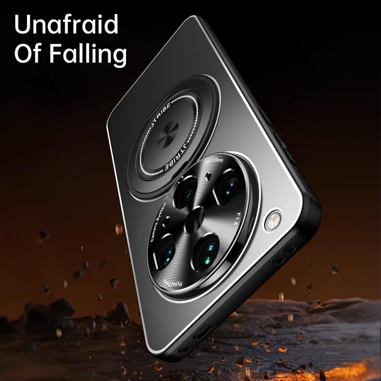 For OPPO Find X8s Rotating Holder Frosted Metal Phone Case