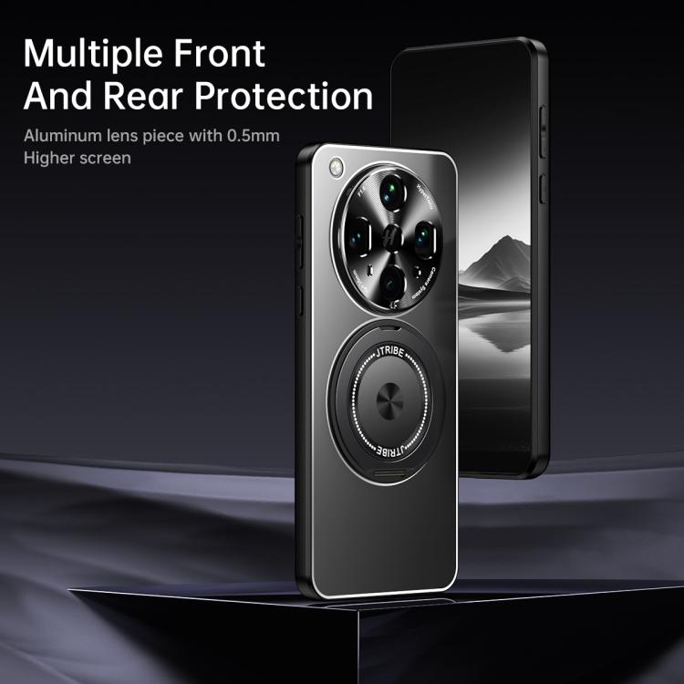 For OPPO Find X8s Rotating Holder Frosted Metal Phone Case