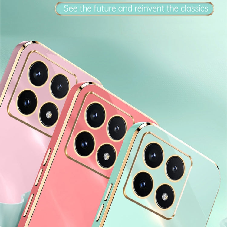 For Xiaomi 14T 5G Global XINLI Straight Edge 6D Electroplate TPU Phone Case