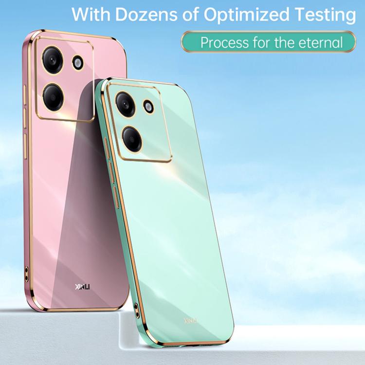 For Xiaomi Poco M7 Pro 5G XINLI Straight Edge 6D Electroplate TPU Phone Case