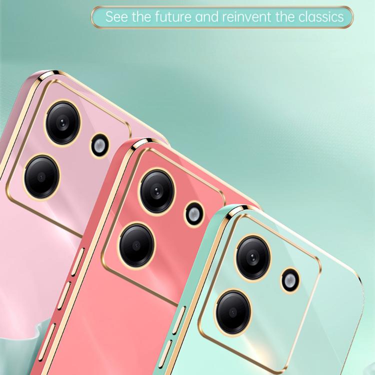 For Xiaomi Poco M7 Pro 5G XINLI Straight Edge 6D Electroplate TPU Phone Case