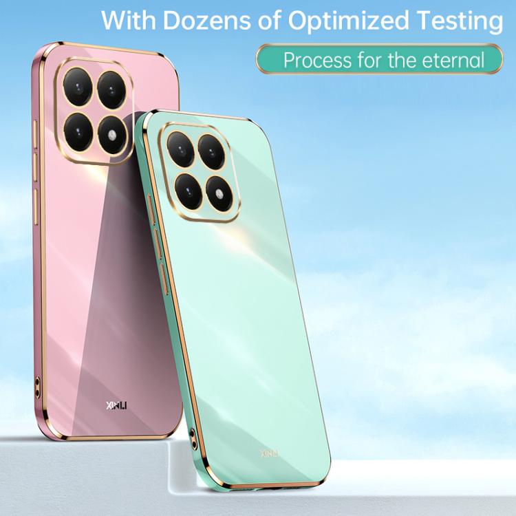 For Xiaomi 15T Global XINLI Straight Edge 6D Electroplate TPU Phone Case