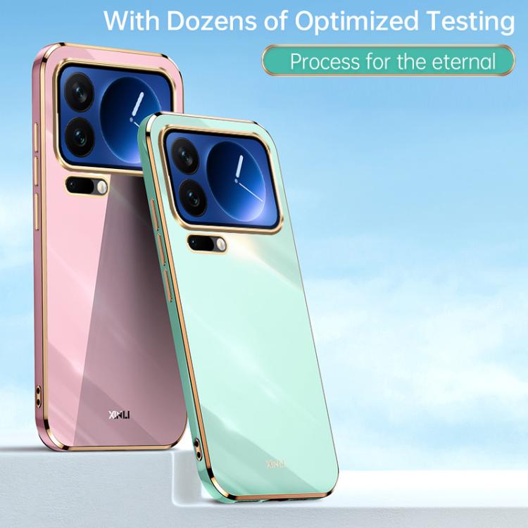 For Xiaomi 17 Pro Max XINLI Straight Edge 6D Electroplate TPU Phone Case