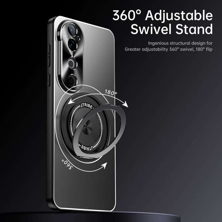 For vivo S19 Rotating Holder Frosted Metal Phone Case