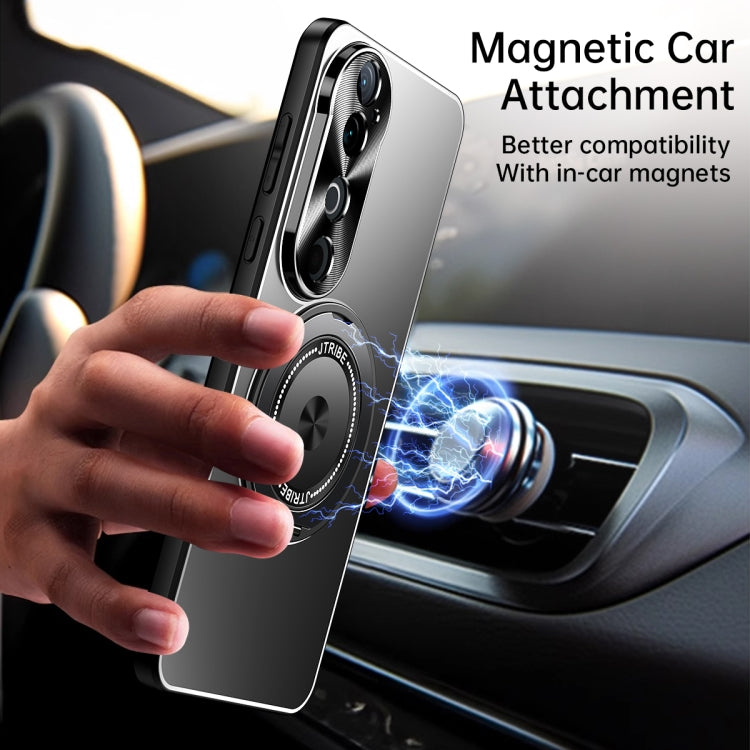 For vivo S19 Rotating Holder Frosted Metal Phone Case