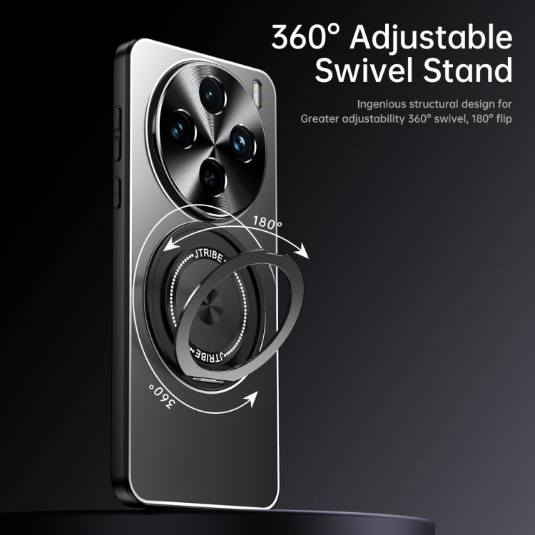 For vivo X100 Rotating Holder Frosted Metal Phone Case