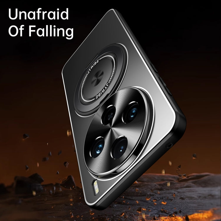 For vivo X100 Rotating Holder Frosted Metal Phone Case