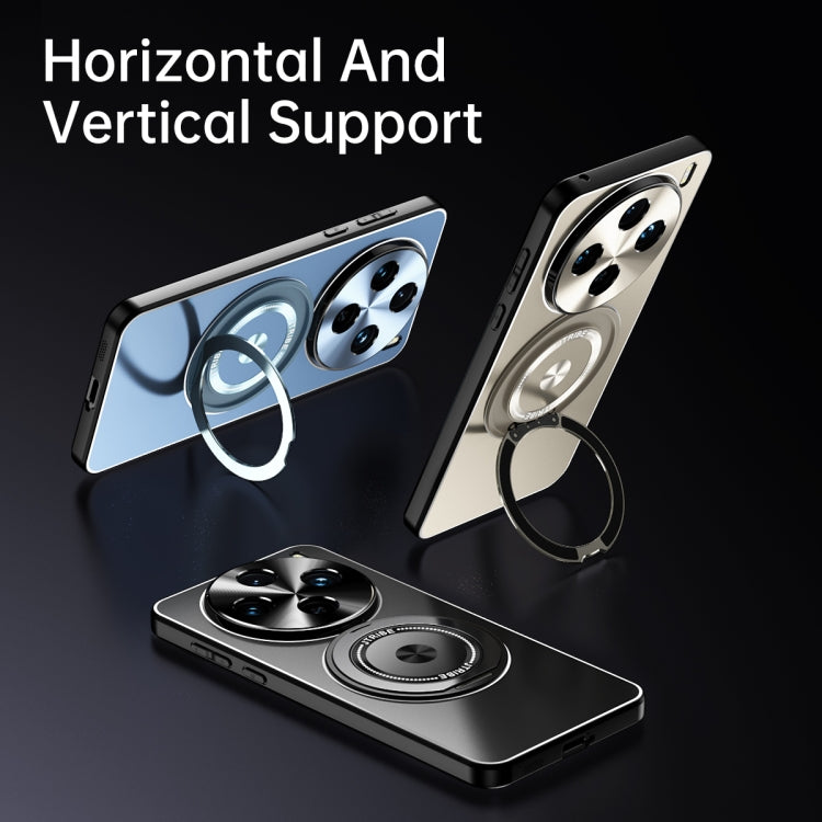 For vivo X100s Rotating Holder Frosted Metal Phone Case