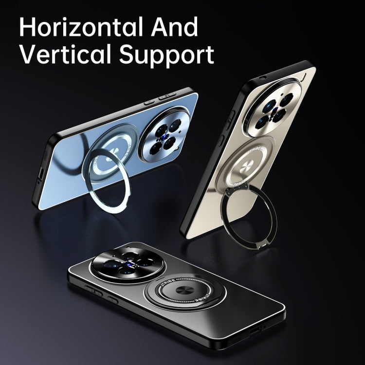 For vivo X200 Rotating Holder Frosted Metal Phone Case