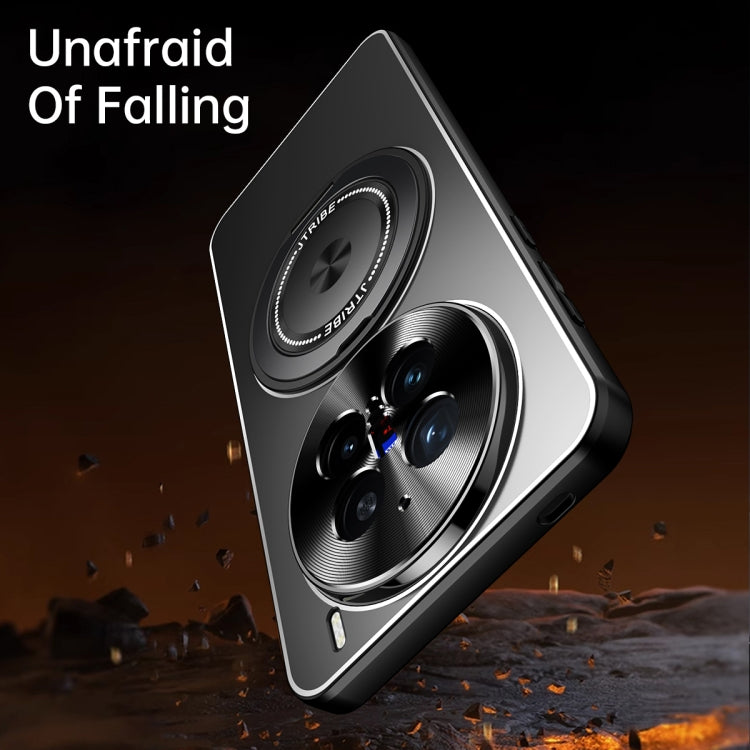 For vivo X200 Rotating Holder Frosted Metal Phone Case