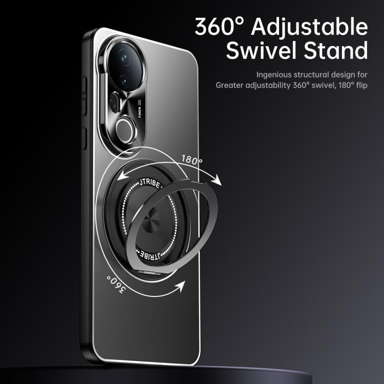 For vivo S20 Rotating Holder Frosted Metal Phone Case