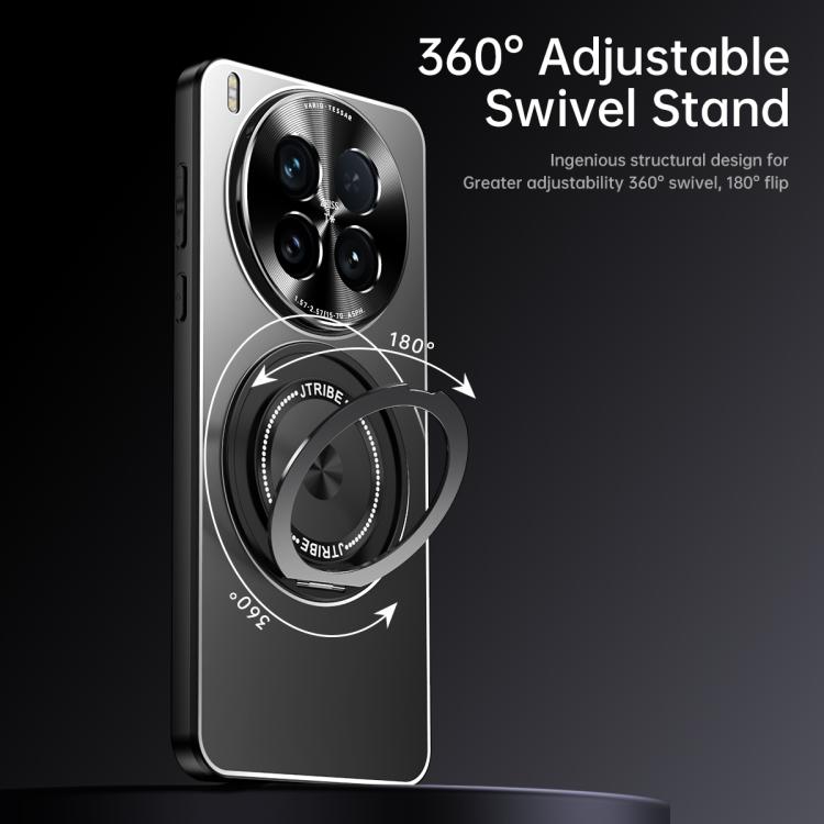 For vivo X200s Rotating Holder Frosted Metal Phone Case