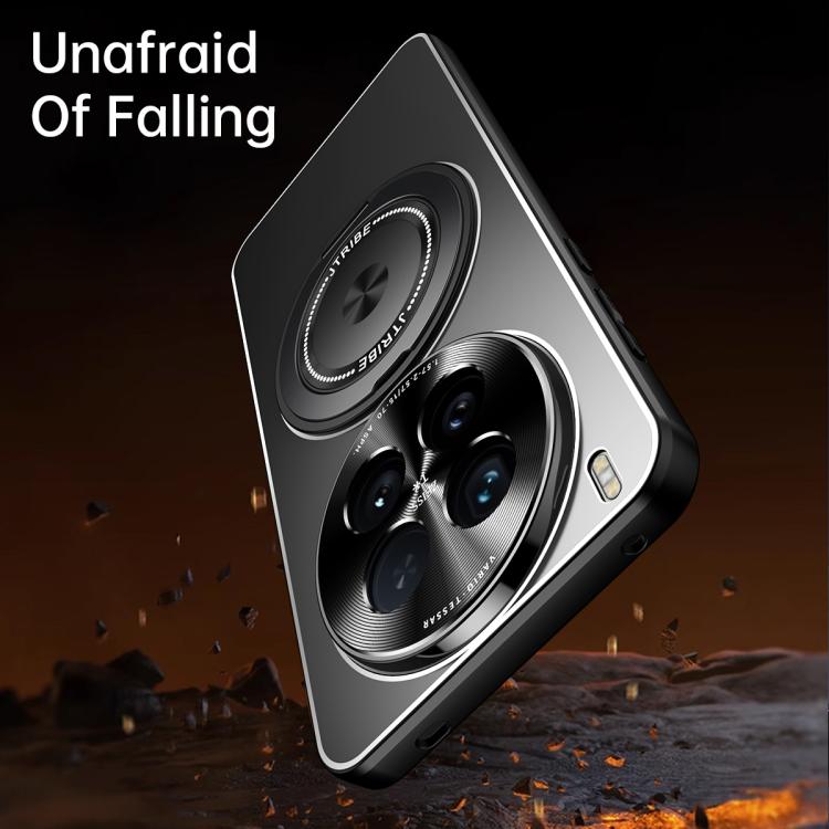 For vivo X200 Ultra Rotating Holder Frosted Metal Phone Case