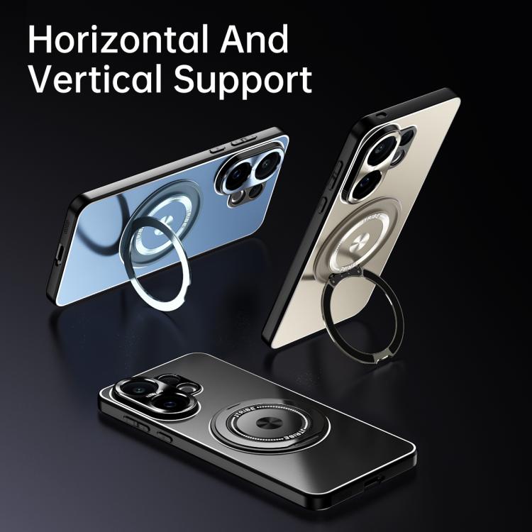 For vivo S30 Rotating Holder Frosted Metal Phone Case