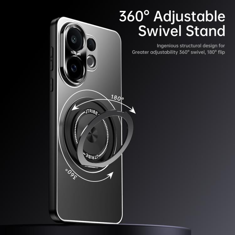 For vivo S30 Rotating Holder Frosted Metal Phone Case