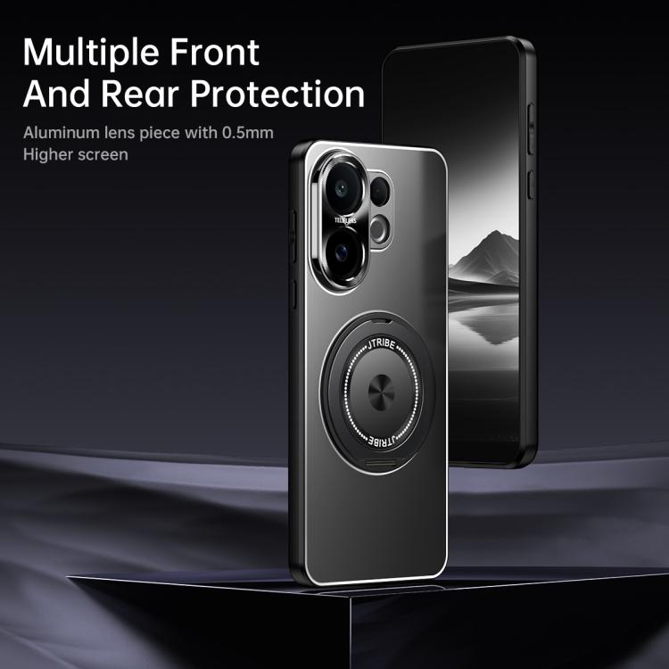 For vivo S30 Rotating Holder Frosted Metal Phone Case