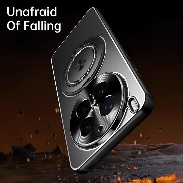 For vivo X300 Rotating Holder Frosted Metal Phone Case