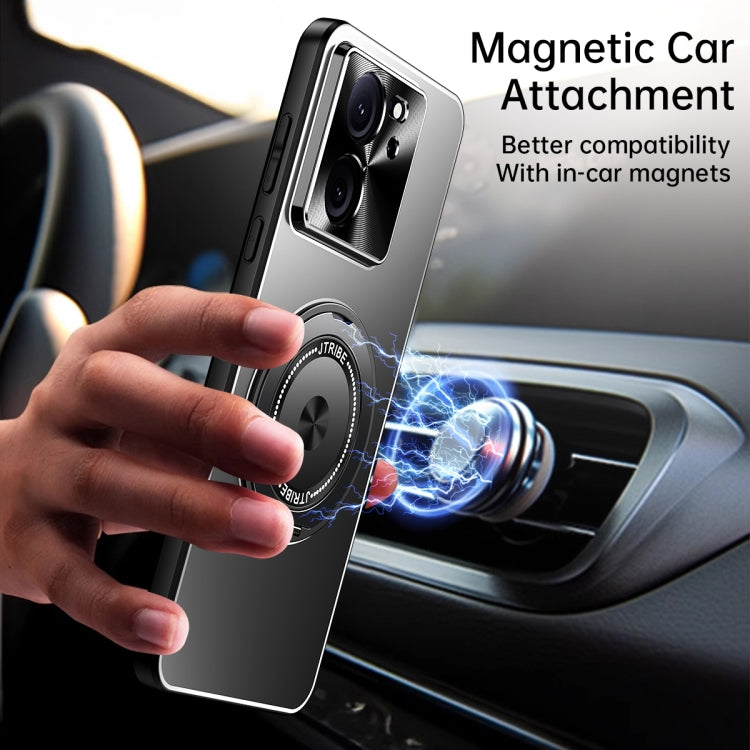For Redmi K60 Rotating Holder Frosted Metal Phone Case